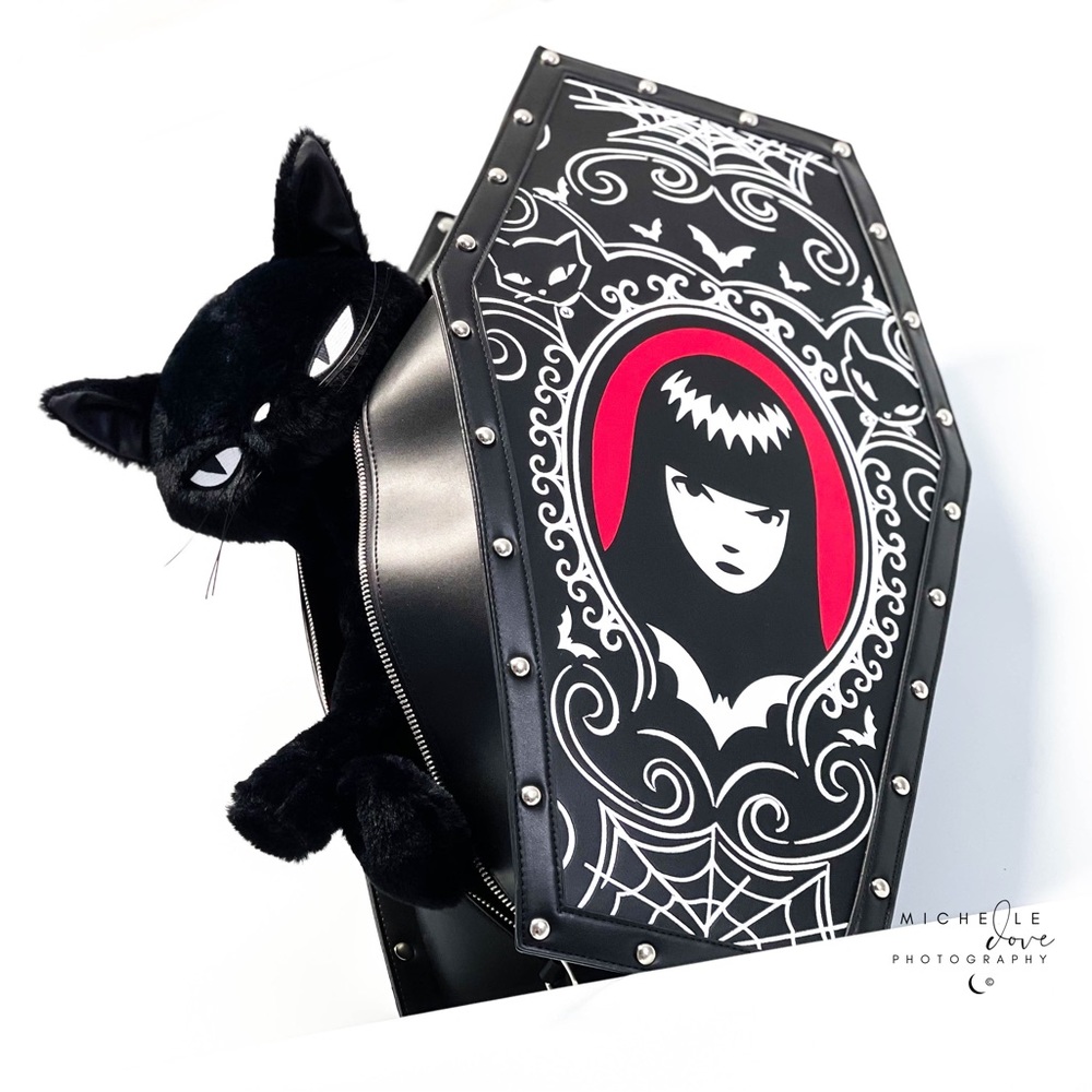 Emily The Strange Eternal Solitude Coffin Weekender - Picture 2 of 7